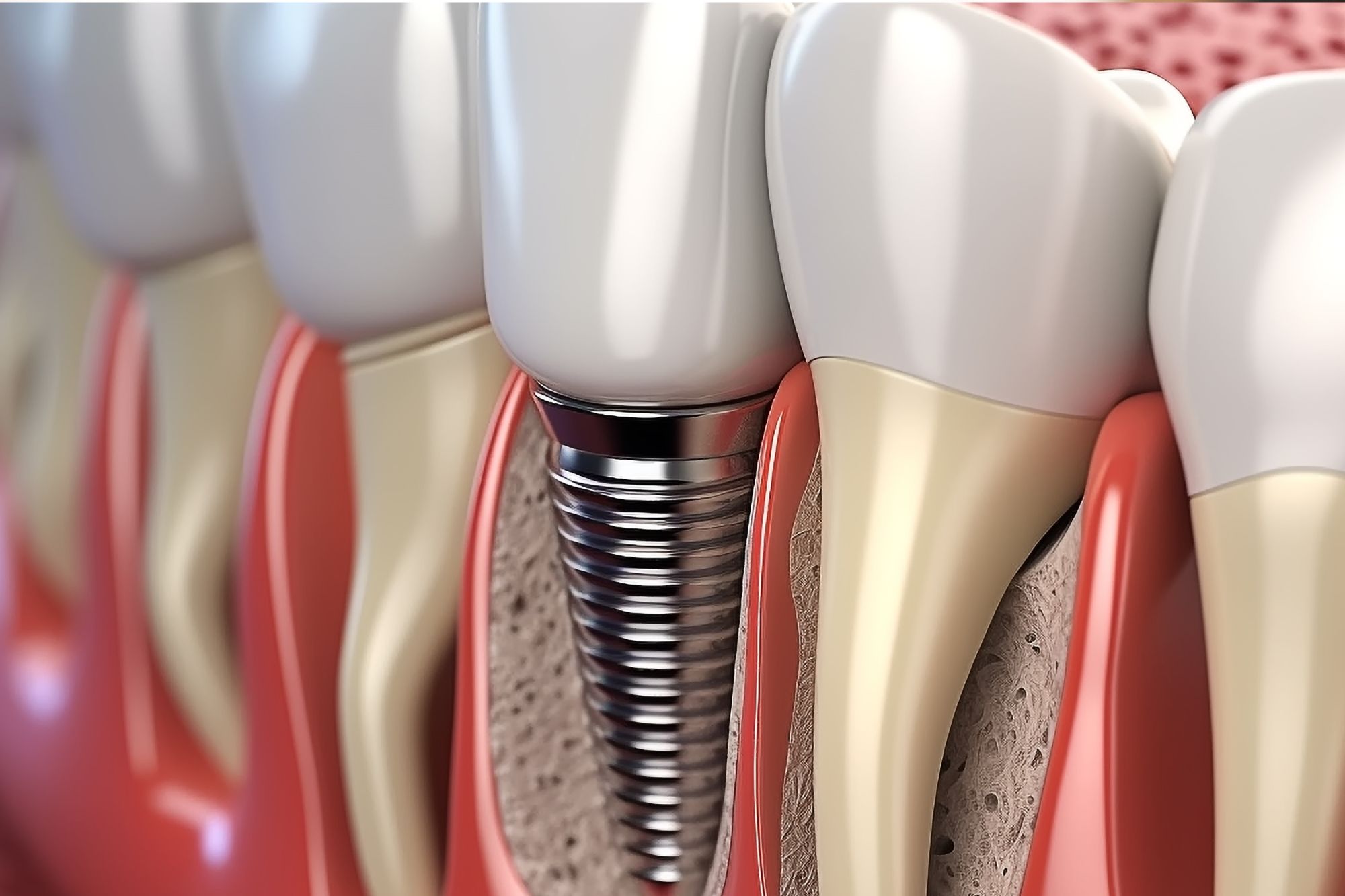 picture of a single dental implant